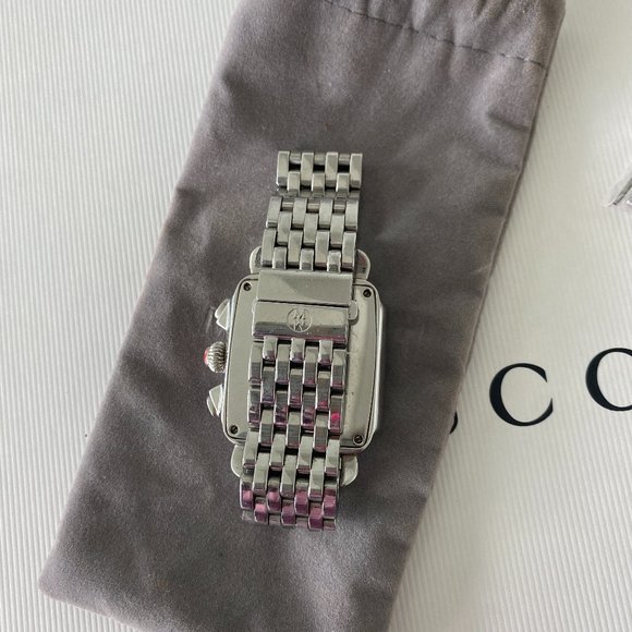 Michele Deco Mid Diamond Dial Watch Head & Bracelet main image 4